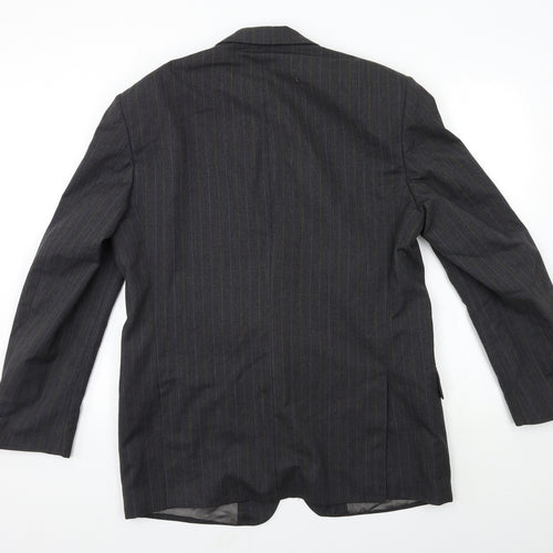 Austin Reed Mens Grey Striped  Jacket Suit Jacket Size 42