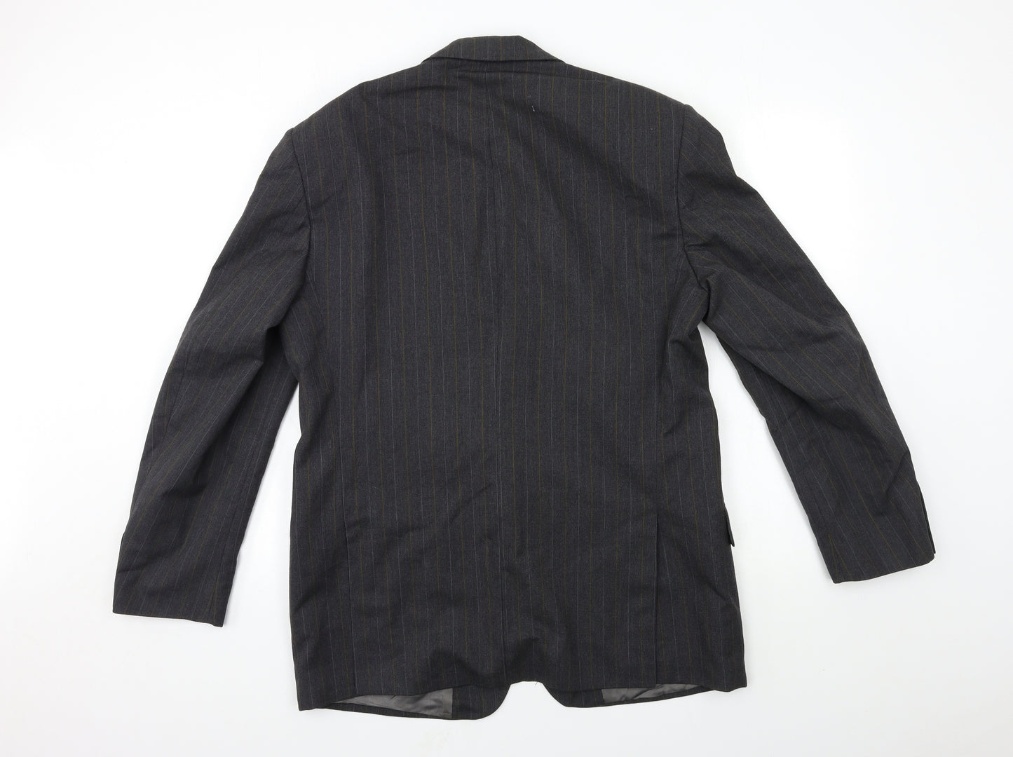 Austin Reed Mens Grey Striped  Jacket Suit Jacket Size 42