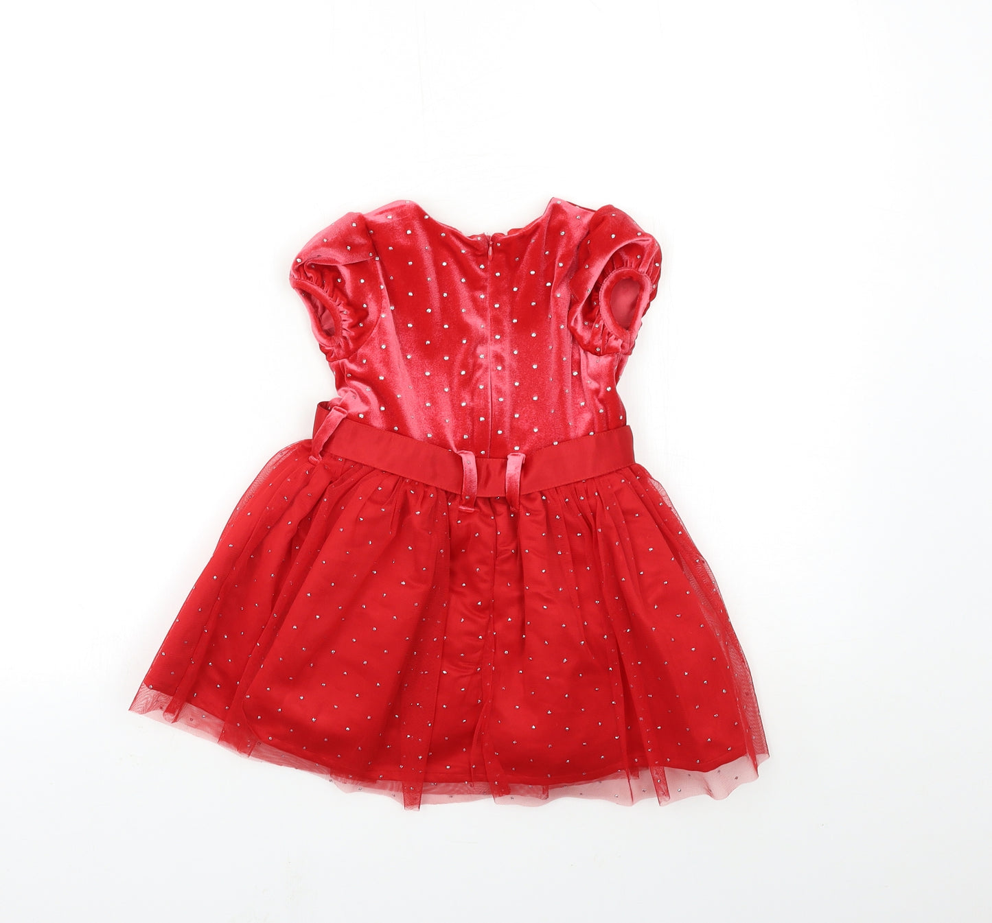 Marks and Spencer Girls Red   Tutu Dress  Size 3-4 Years