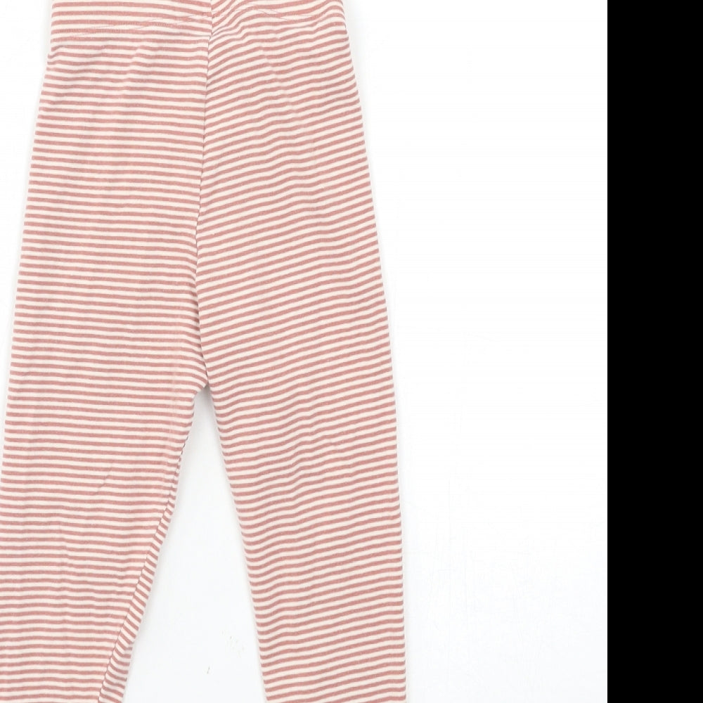 Nutmeg Boys Pink Striped  Carrot Trousers Size 3-4 Years