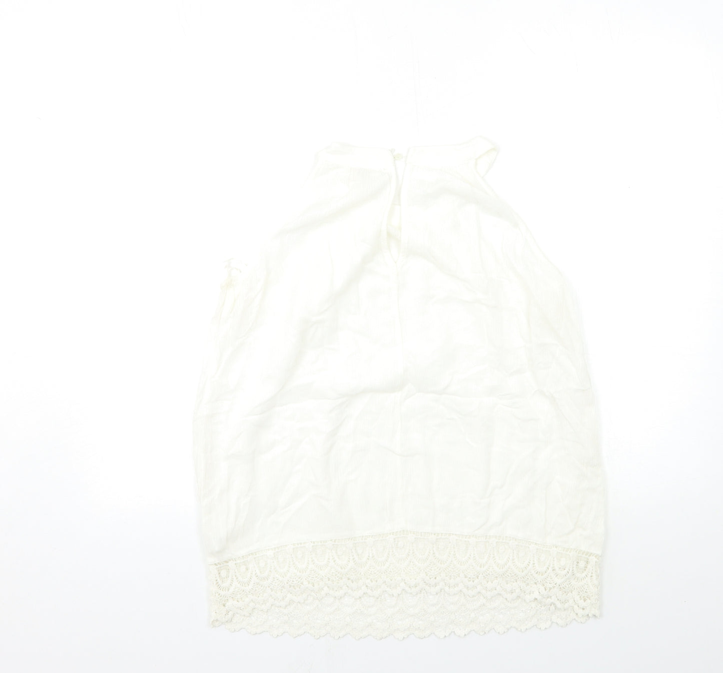 River Island Womens White   Basic Tank Size 10