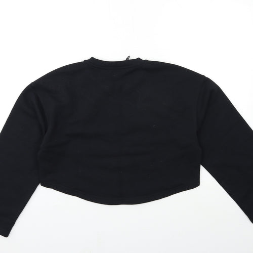 Zara Womens Black   Pullover Sweatshirt Size S