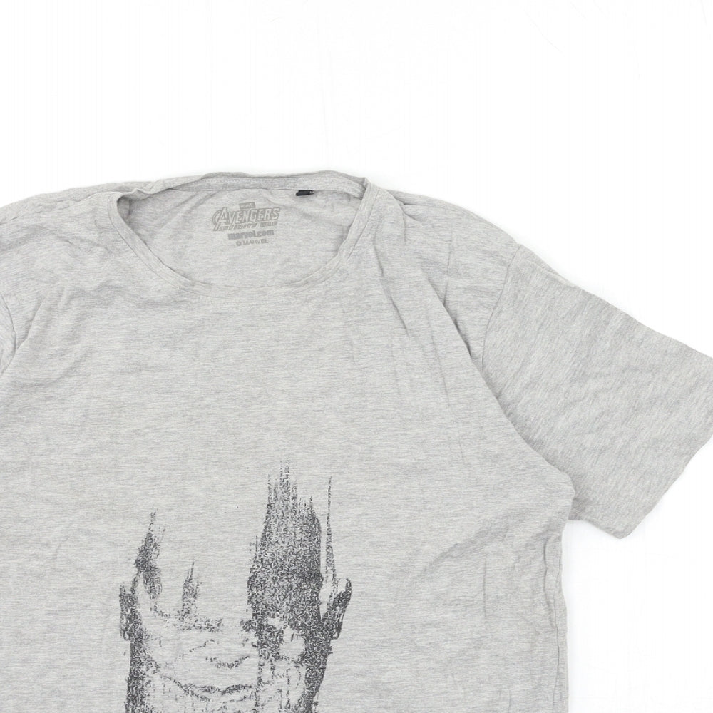 Avengers Mens Grey    T-Shirt Size S