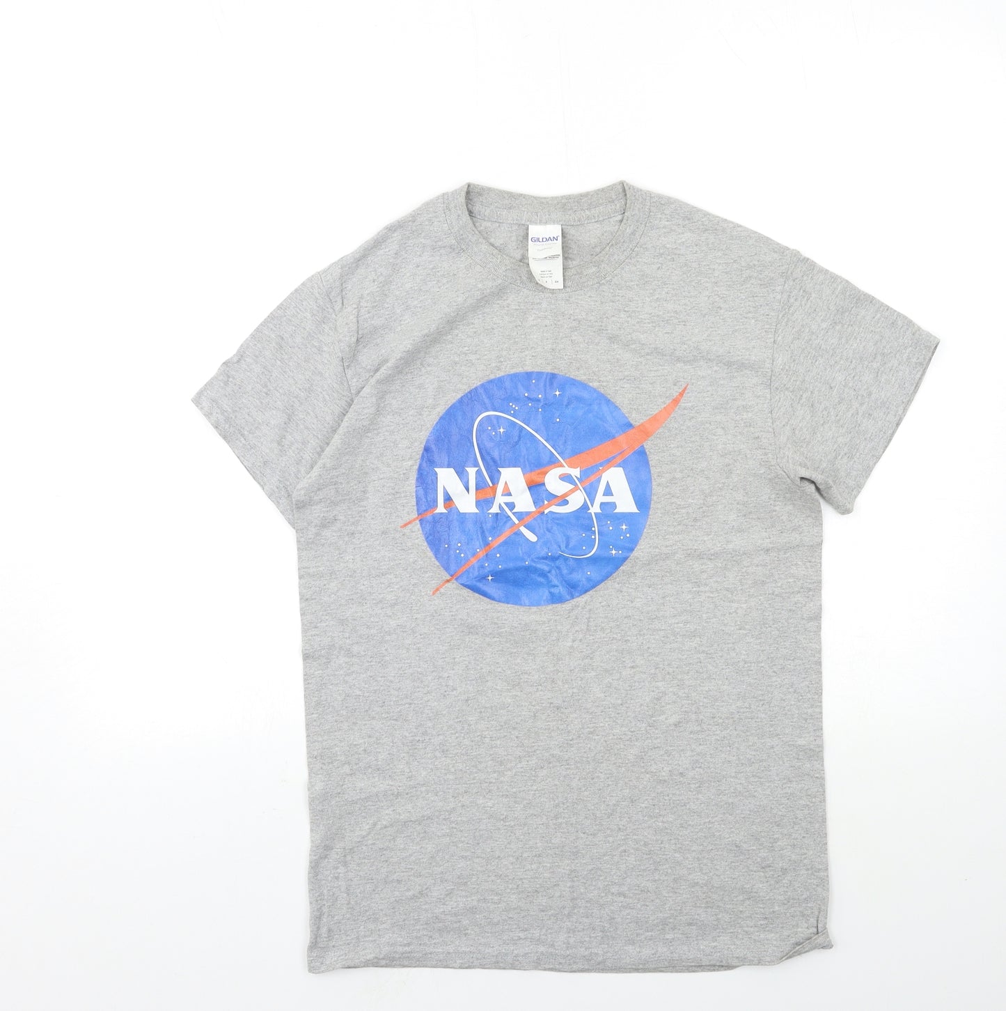 Gildan Womens Grey   Basic T-Shirt Size S  - NASA