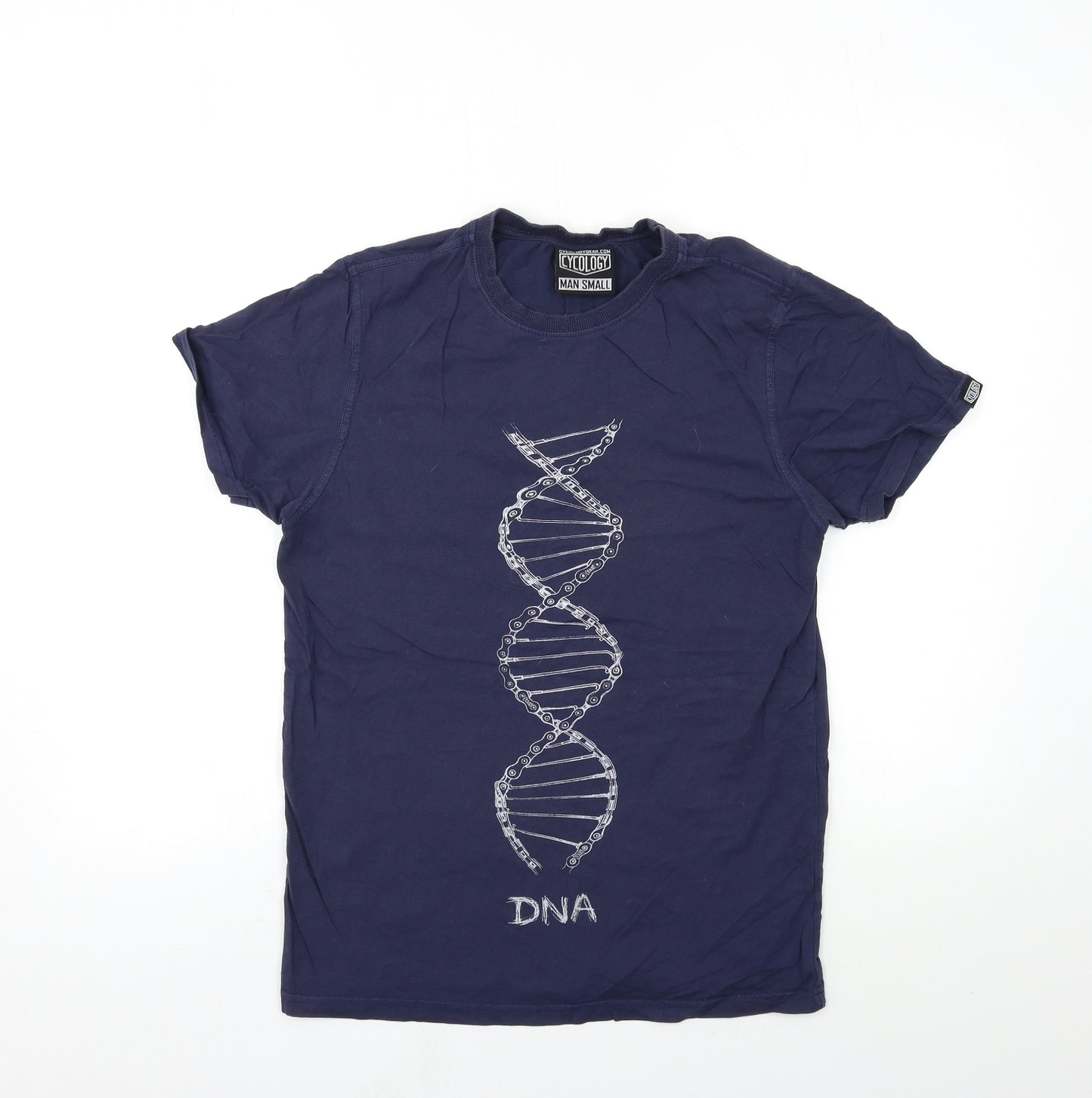 cycology Mens Blue    T-Shirt Size S  - DNA
