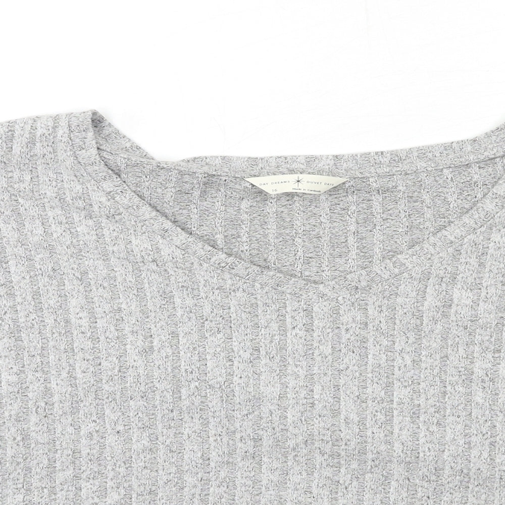 Marks and Spencer Womens Grey   Basic T-Shirt Size 18