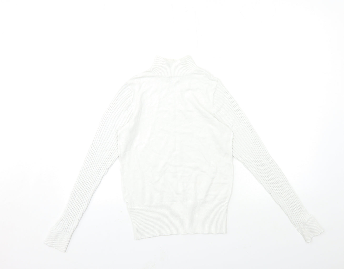 River Island Womens White  Knit Pullover Jumper Size 8