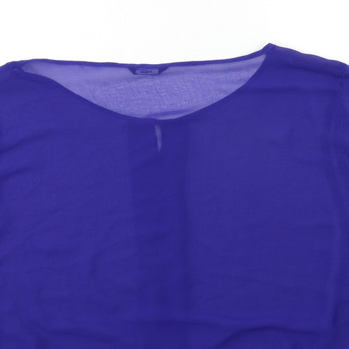 M&Co Womens Blue   Basic Blouse Size 14