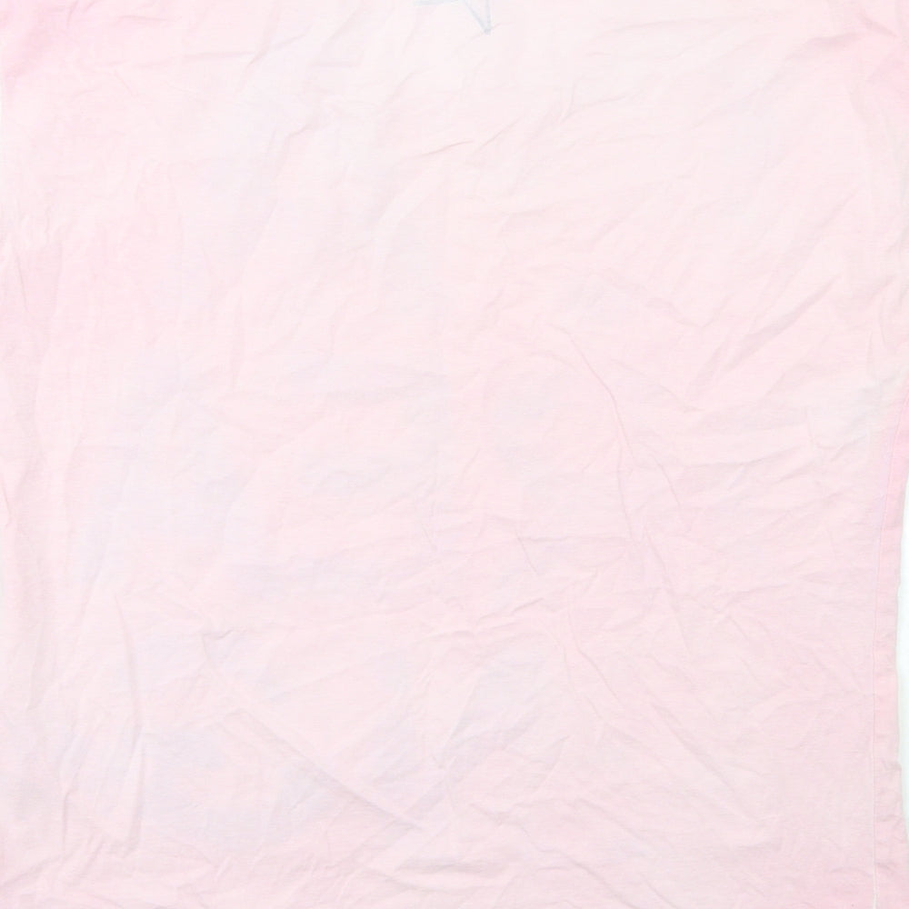 Olsen Womens Pink Floral  Basic T-Shirt Size 14