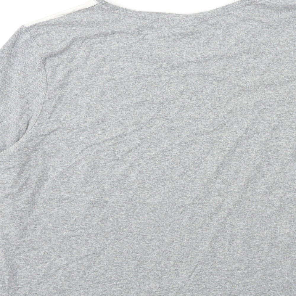 BASSINI Womens Grey   Basic T-Shirt Size 20