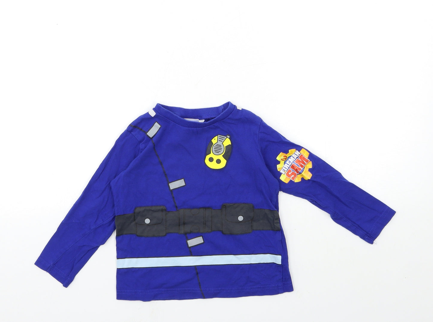 Ultimate Kids Boys Blue   Basic T-Shirt Size 3-4 Years  - Fireman sam