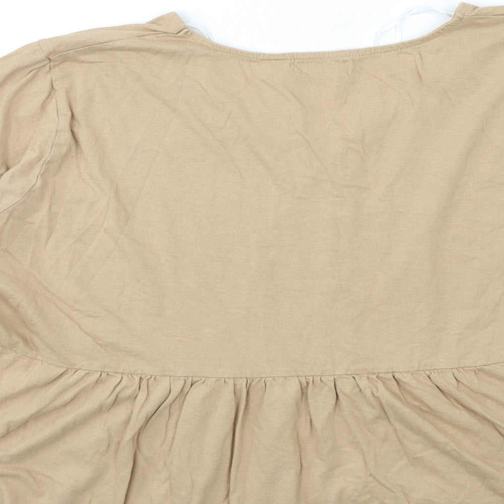 BPC  Womens Brown   Basic T-Shirt Size XL
