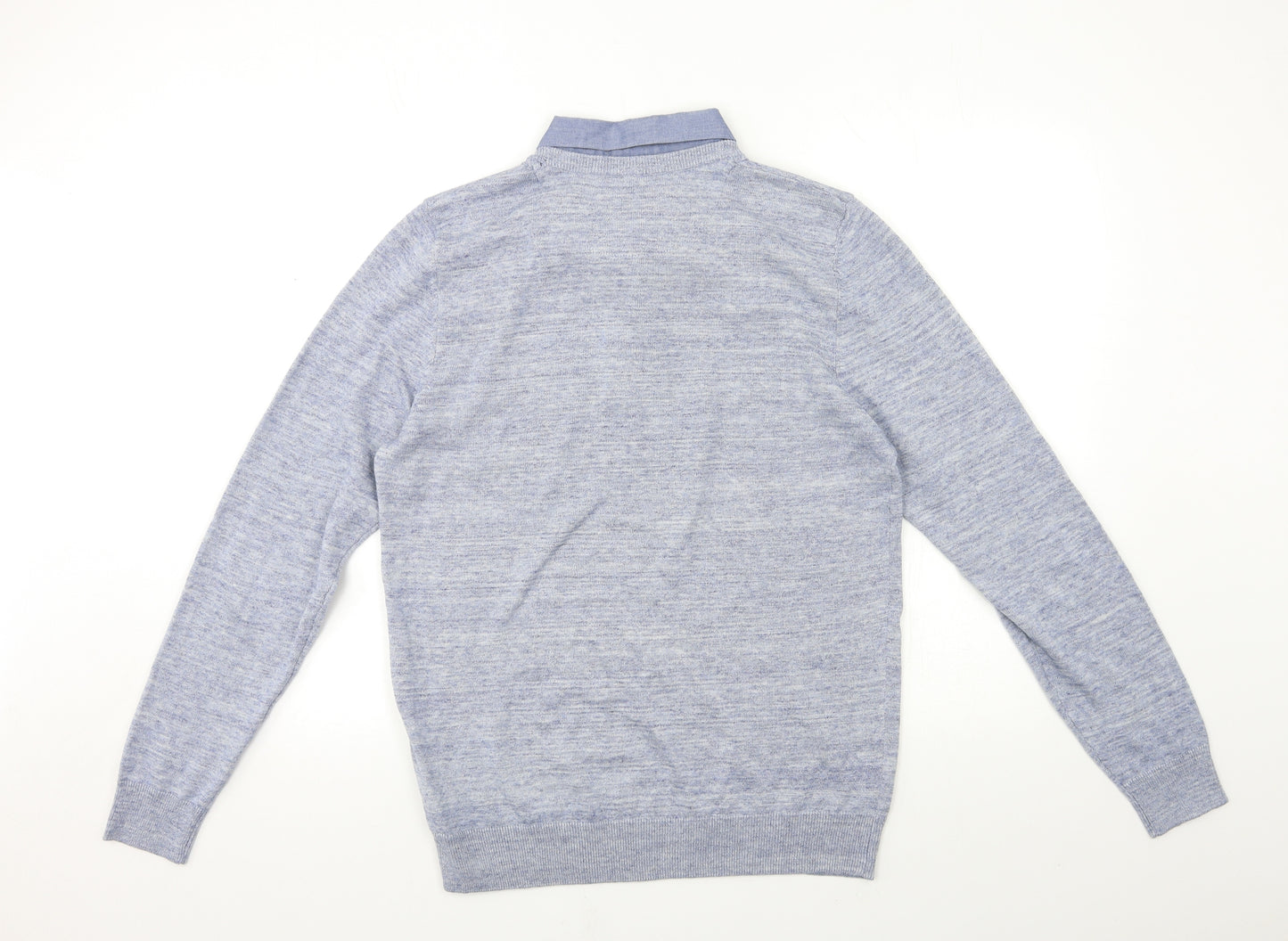 NEXT Mens Blue  Knit Pullover Jumper Size M
