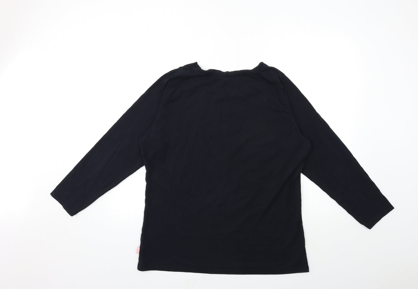 George Womens Black   Basic T-Shirt Size 20