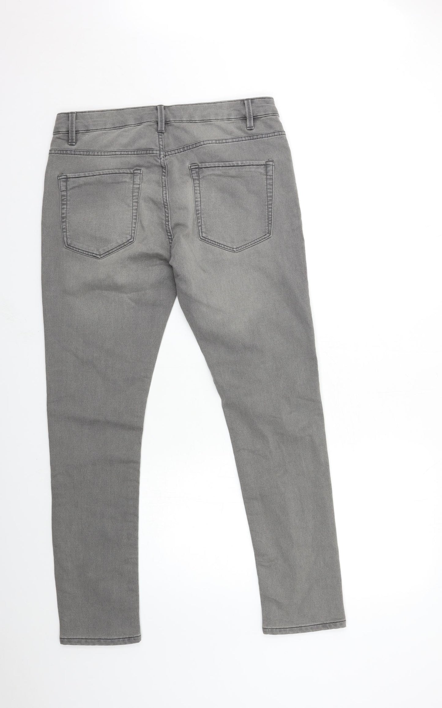NEXT Mens Grey  Denim Skinny Jeans Size 34 in L29 in