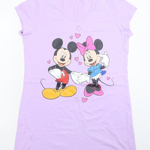 Disney Womens Purple   T-Shirt Dress  Size 16
