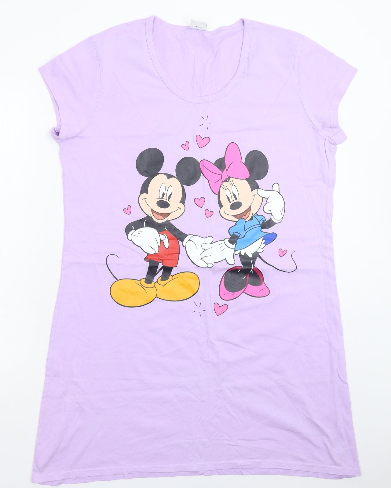 Disney Womens Purple   T-Shirt Dress  Size 16