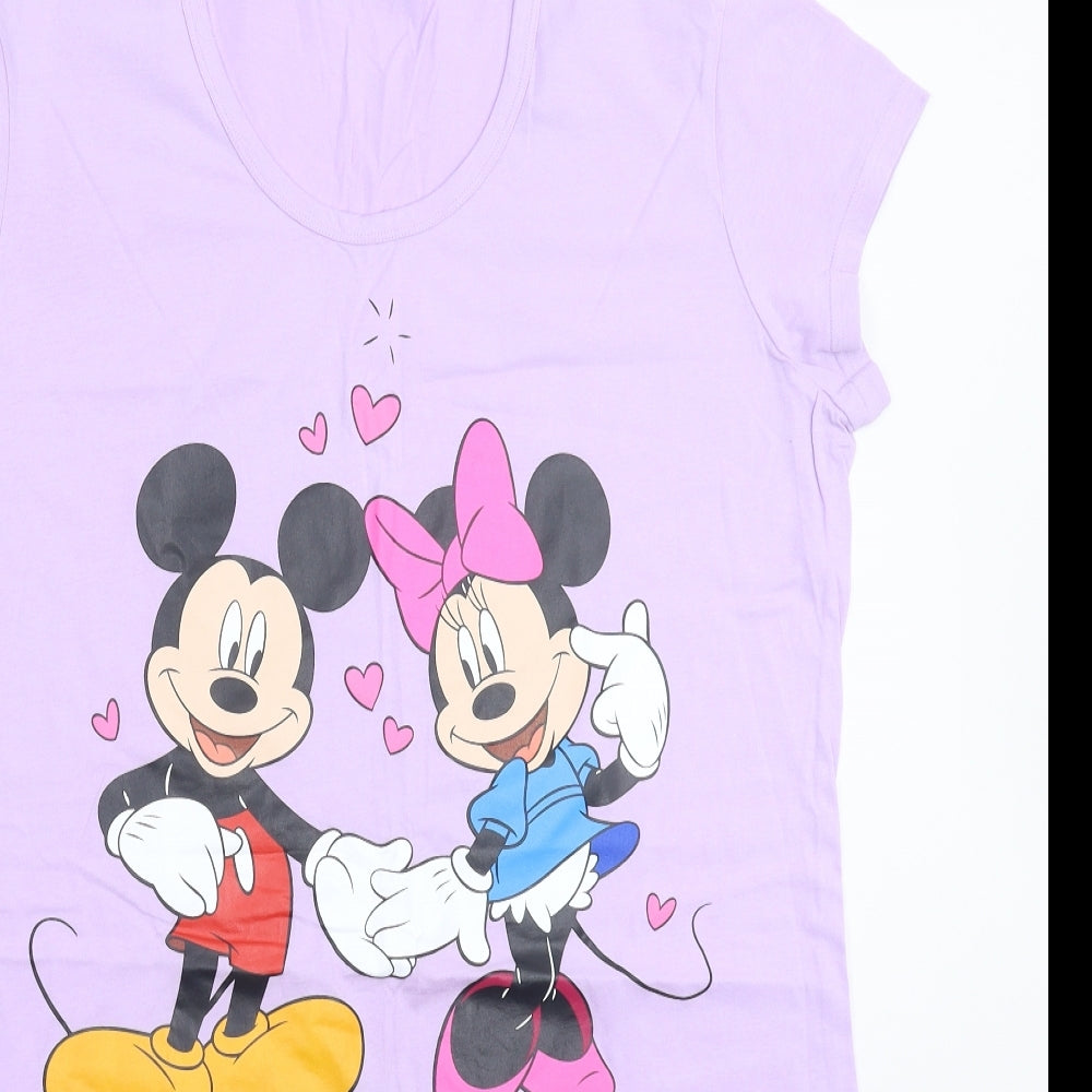 Disney Womens Purple   T-Shirt Dress  Size 16