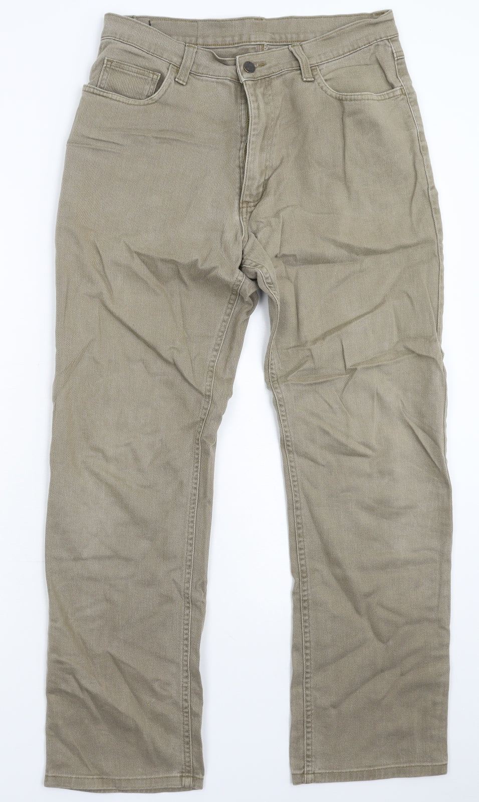 Zantos Mens Grey  Denim Straight Jeans Size 32 L30 in
