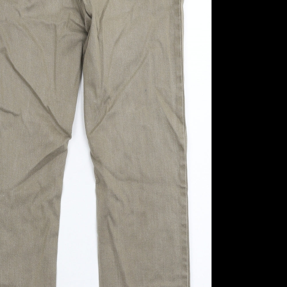 Zantos Mens Grey  Denim Straight Jeans Size 32 L30 in