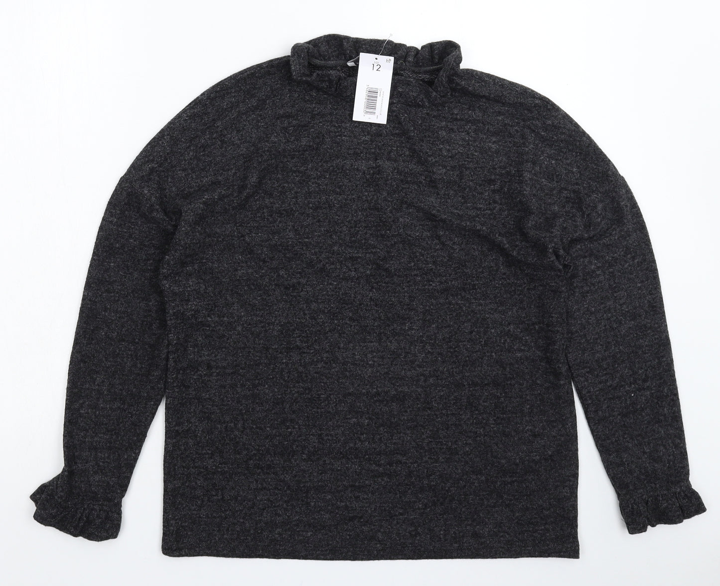 Papaya Womens Grey  Knit Pullover Jumper Size 12