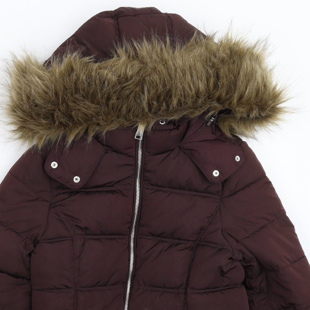 New Look Womens Grey   Puffer Jacket Coat Size 6