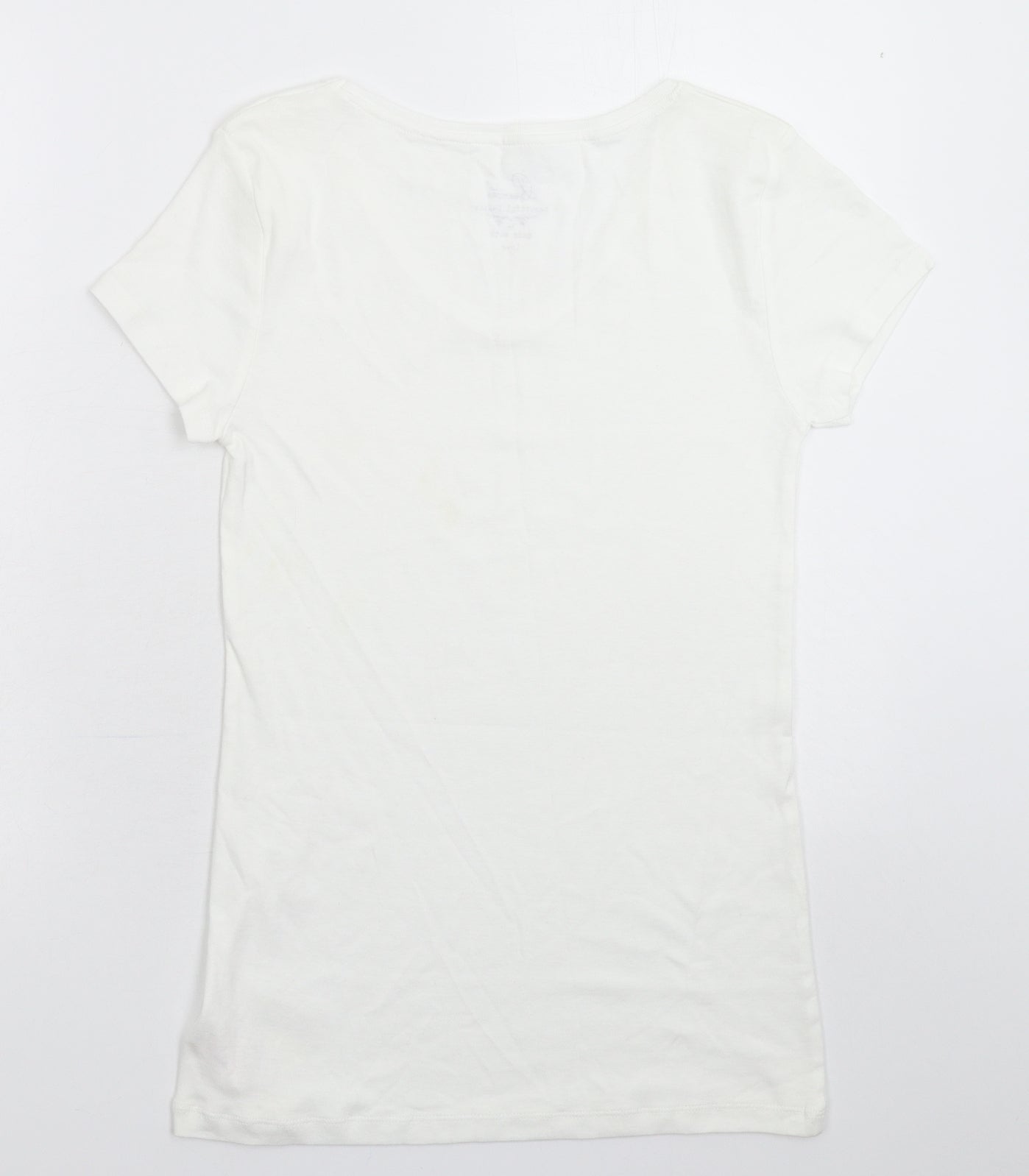 Peacocks Womens White   Basic T-Shirt Size 16