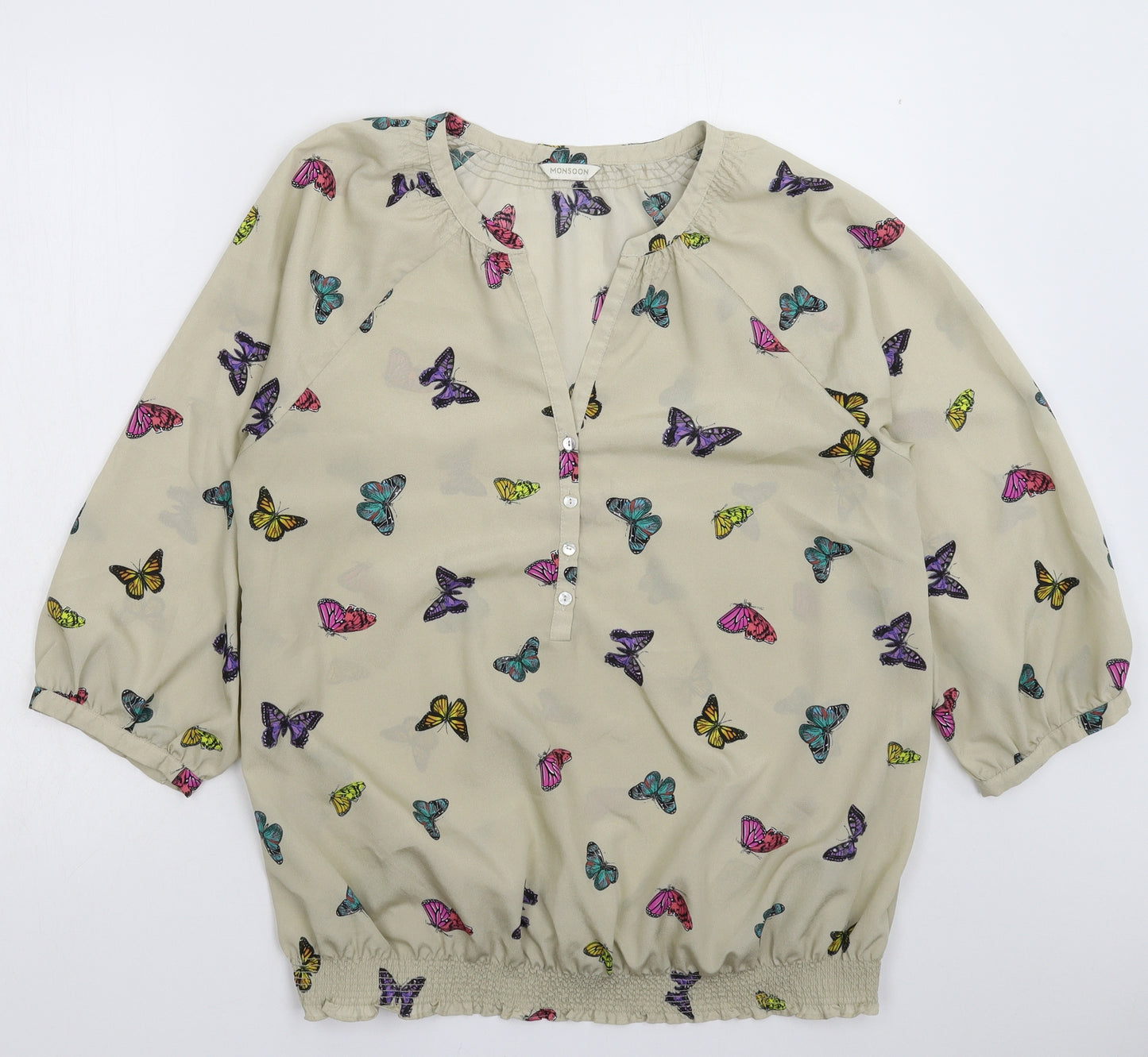 Monsoon Womens Silver   Basic Blouse Size L