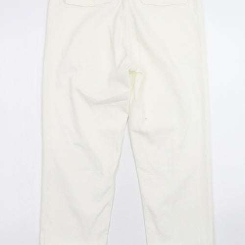 NEXT Womens White  Denim Straight Jeans Size 10 L25 in