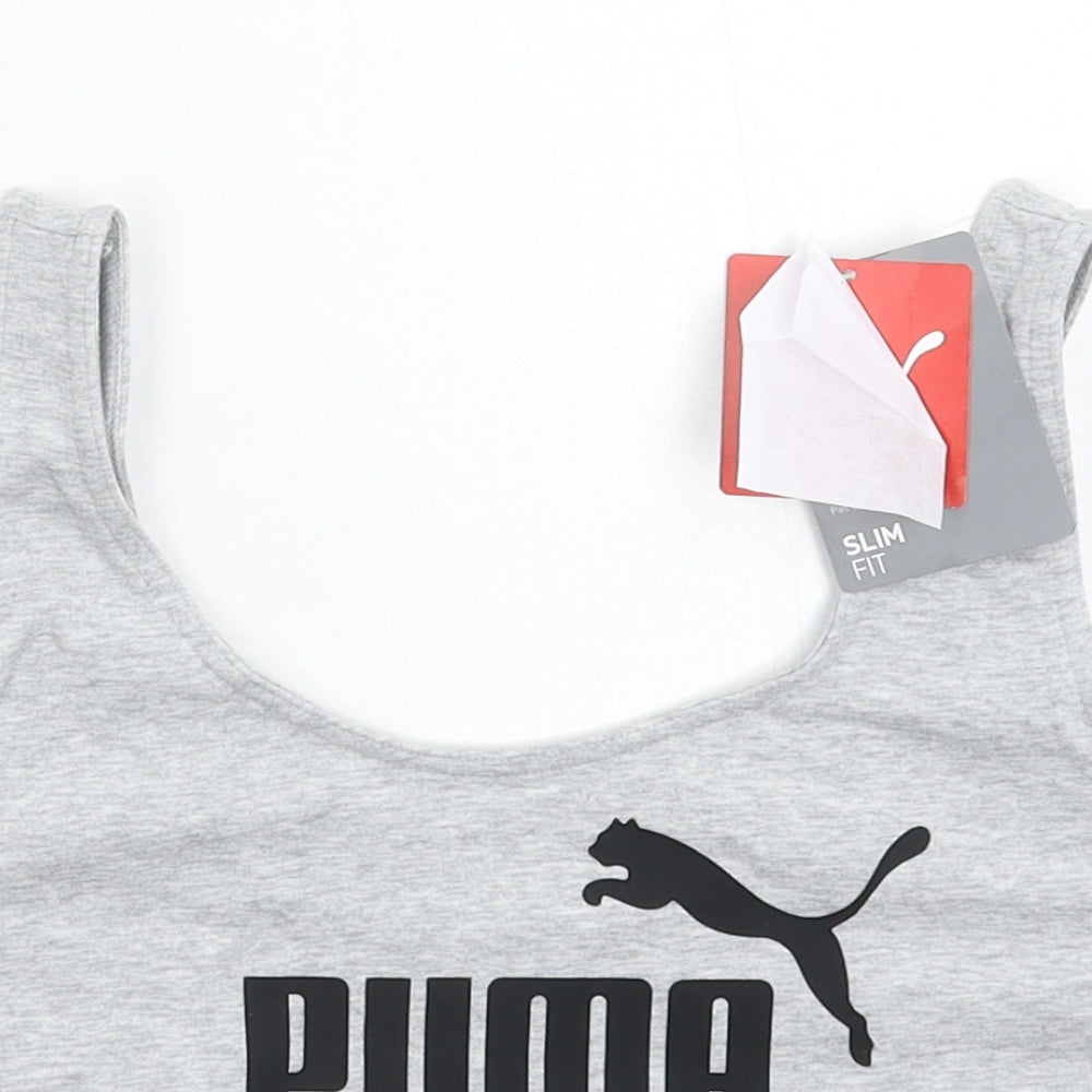 PUMA Womens Grey   Cropped Tank Size 12