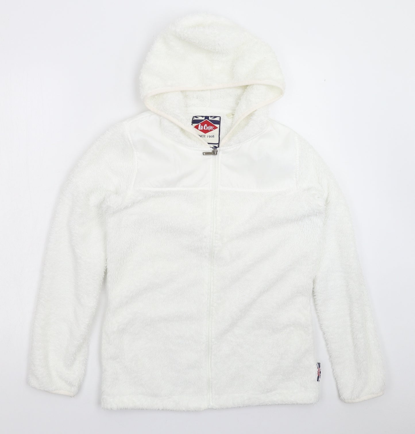Lee Cooper Womens White  Fleece Jacket  Size 10