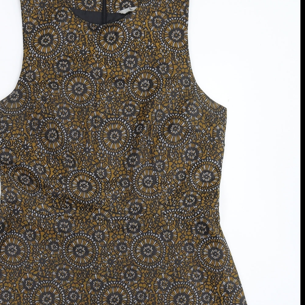 TU Womens Multicoloured Geometric  Fit & Flare  Size 16