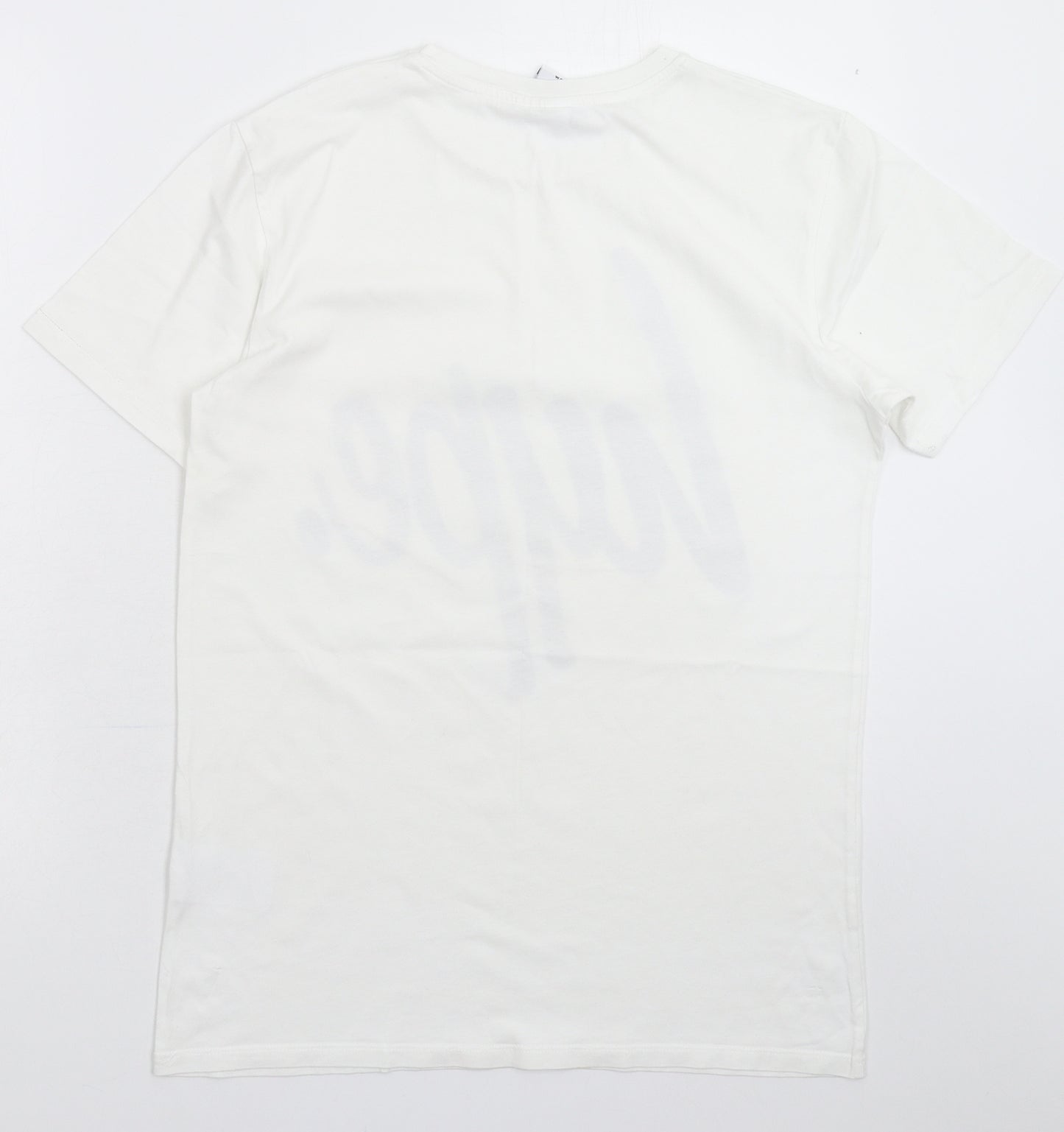 Hype Mens White    T-Shirt Size M
