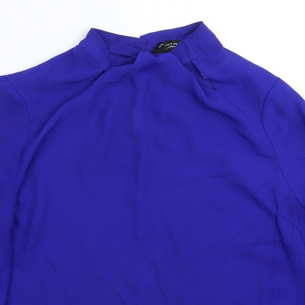 Dorothy Perkins Womens Blue   Basic Blouse Size 12