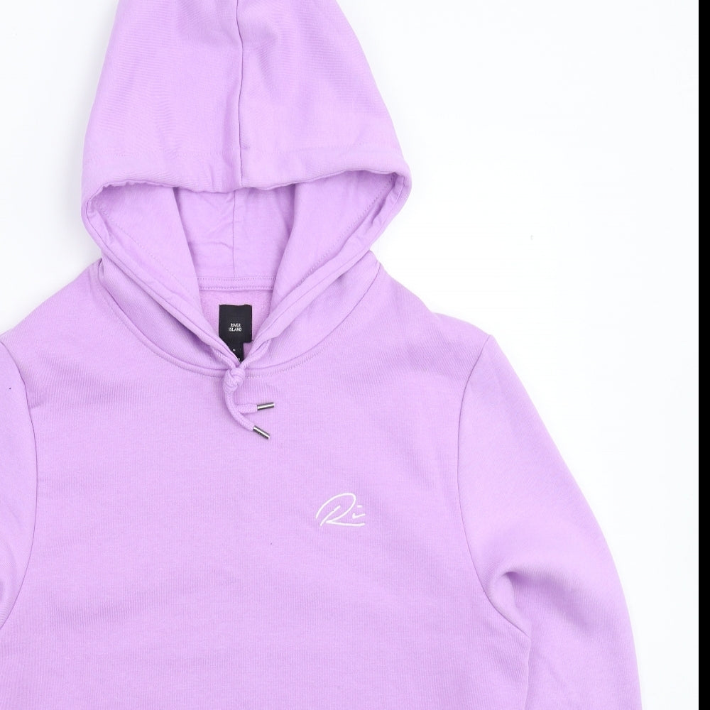River Island Mens Purple   Pullover Hoodie Size S