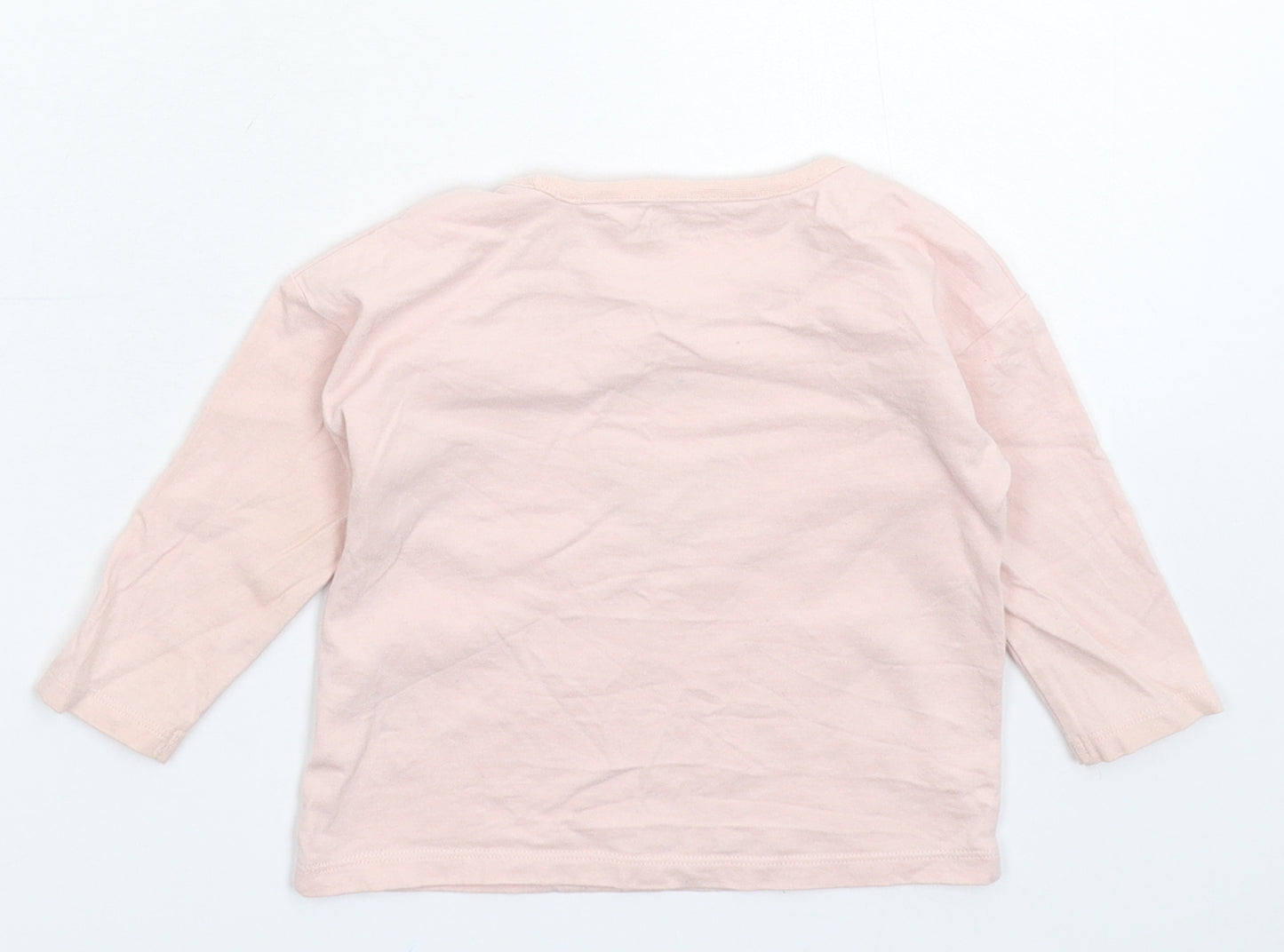 John Lewis Girls Pink   Basic T-Shirt Size 9-12 Months