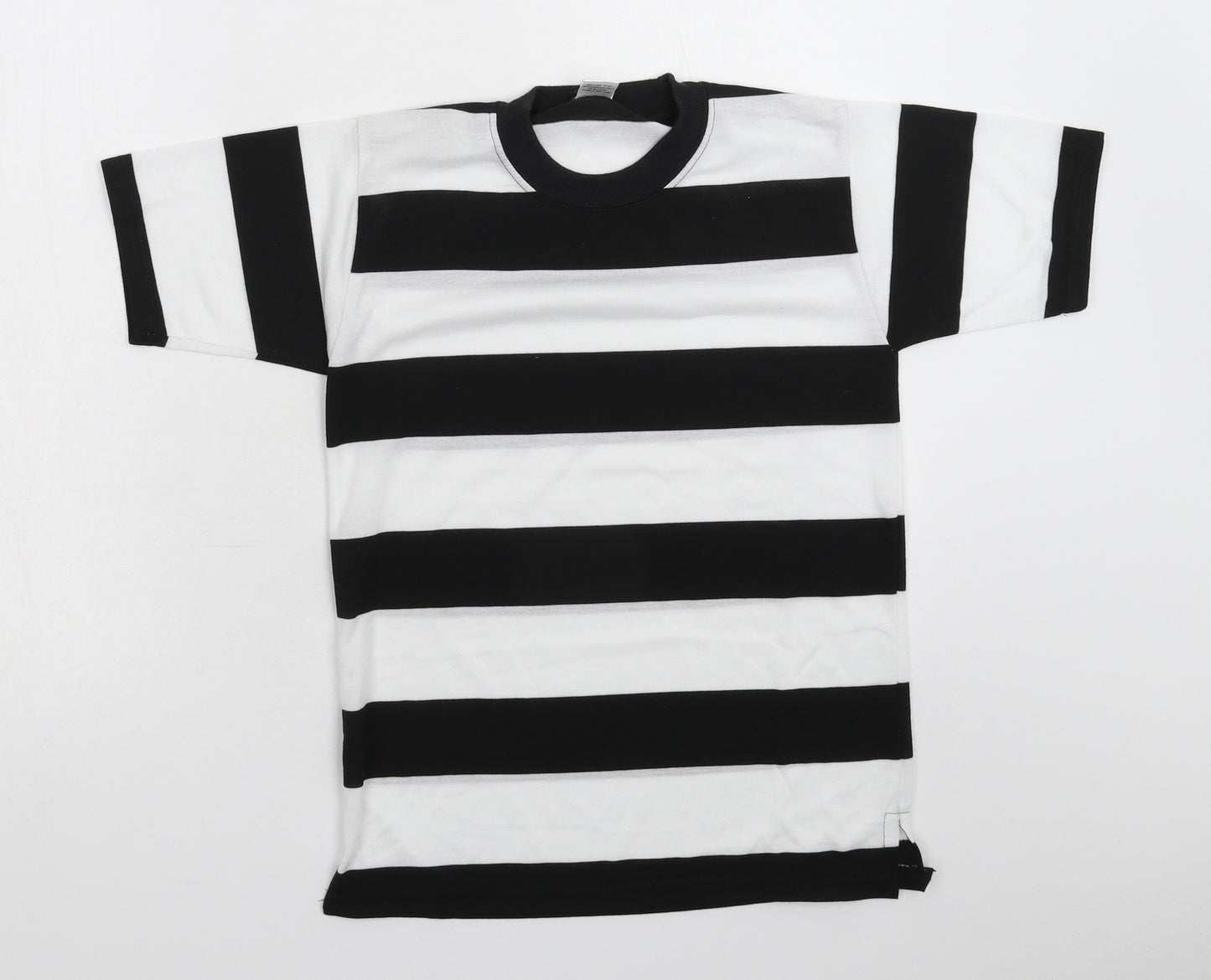 Preworn Womens Multicoloured Striped  Basic T-Shirt Size S