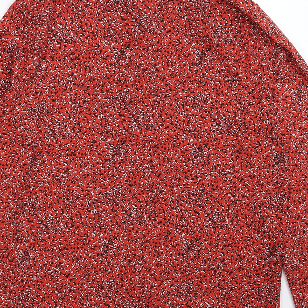 Primark Womens Red   Basic Button-Up Size 10