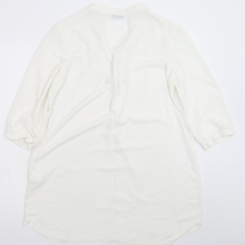 Red'Elle Womens White   Shirt Dress  Size L