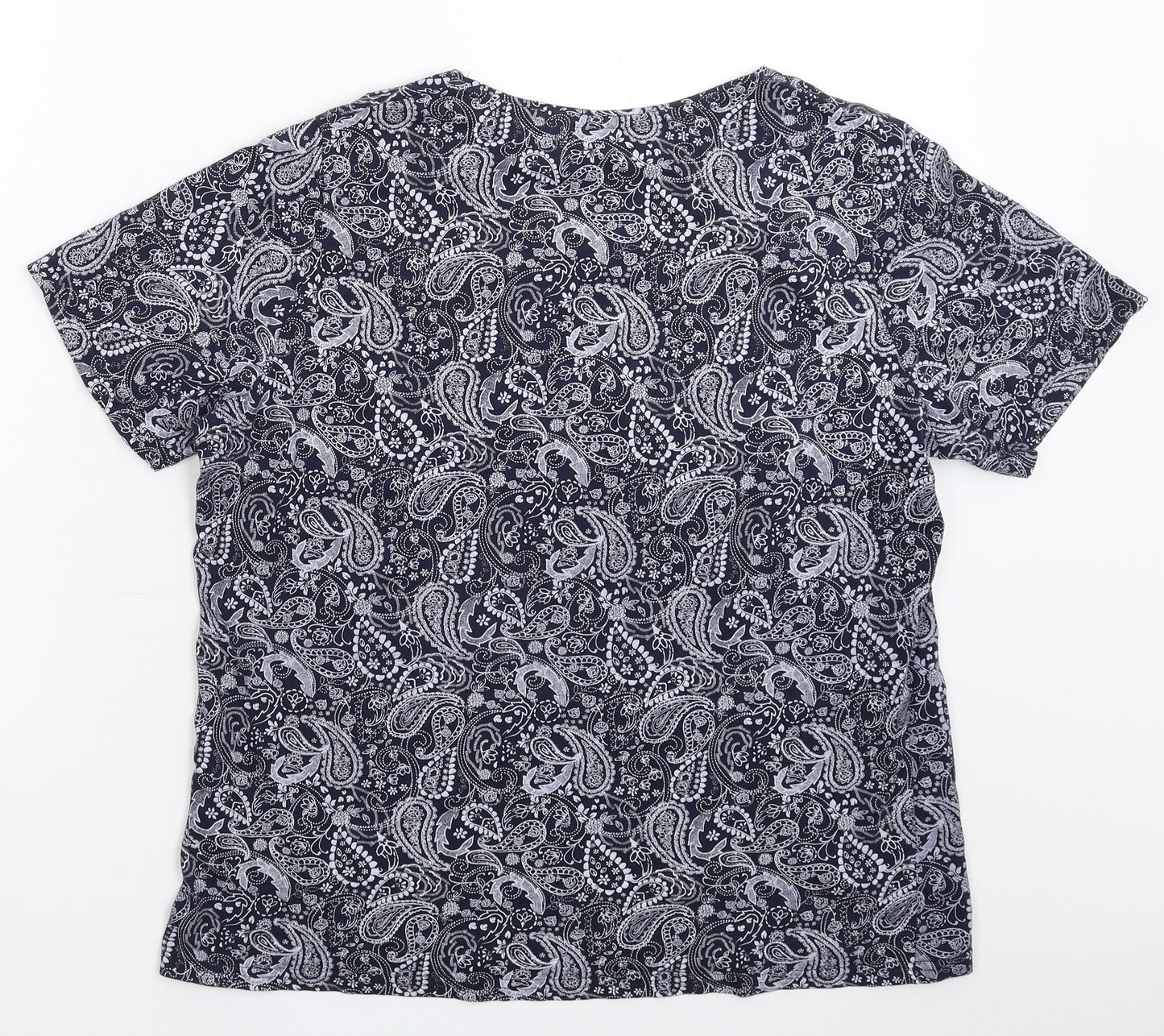 Isle Womens Blue   Basic T-Shirt Size 20