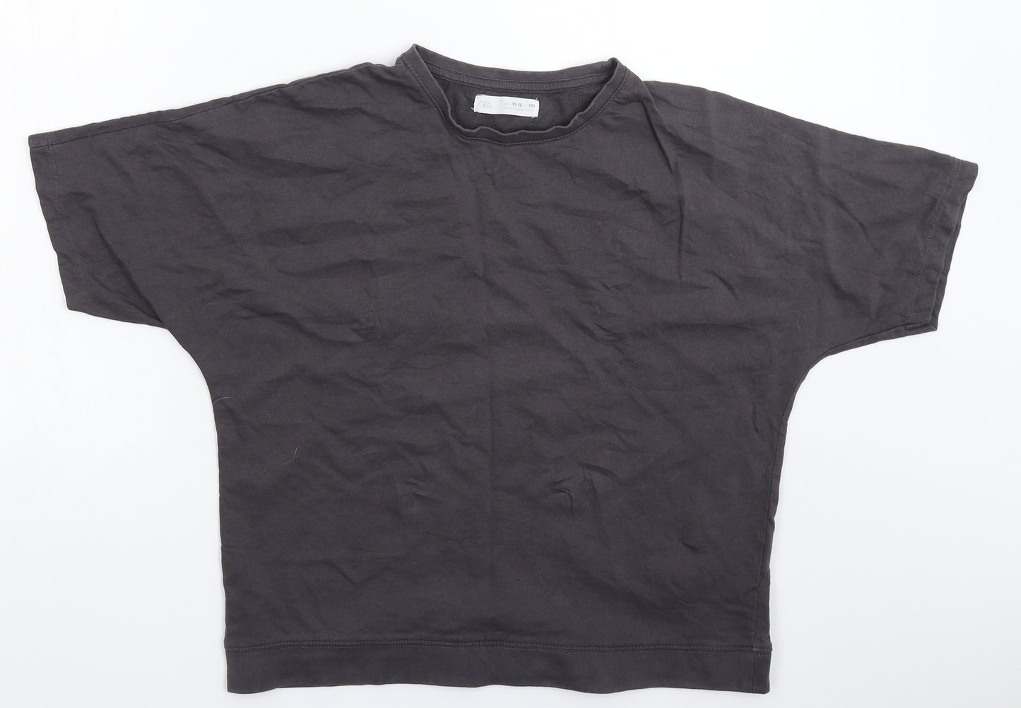 Zara Boys Grey   Basic T-Shirt Size 11-12 Years