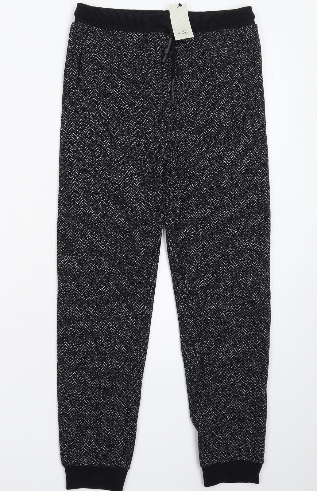 River Island Boys Black   Jogger Trousers Size 11-12 Years