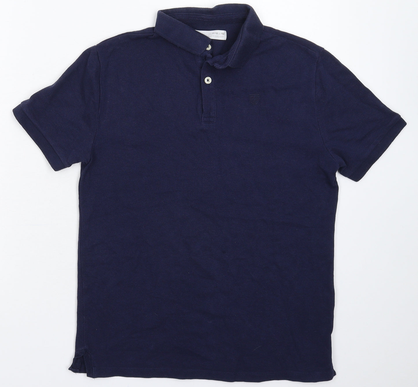 Zara Boys Blue   Basic Polo Size 11-12 Years