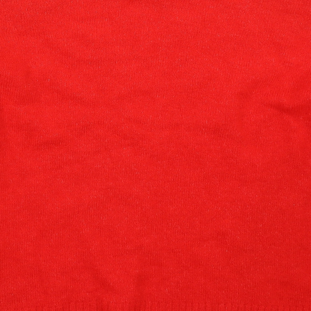 Primark Womens Red  Knit Pullover Jumper Size 12