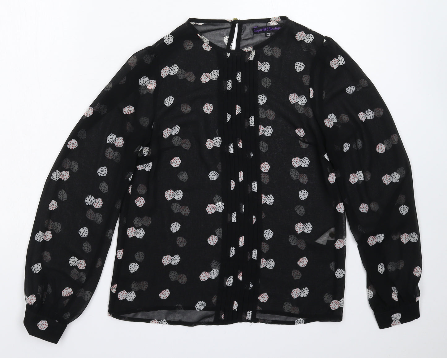 Sugarhill Womens Black   Basic Blouse Size XS