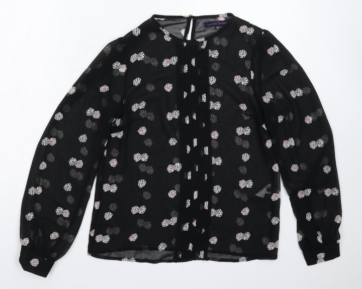 Sugarhill Womens Black Basic Blouse Size XS