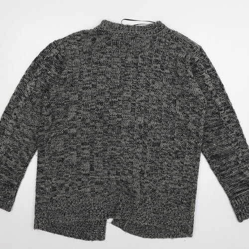 Ellie Louise Womens Grey  Knit Cardigan Jumper Size L