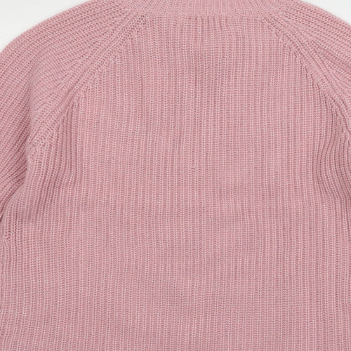 Pure & Natural Womens Pink  Knit Pullover Jumper Size M