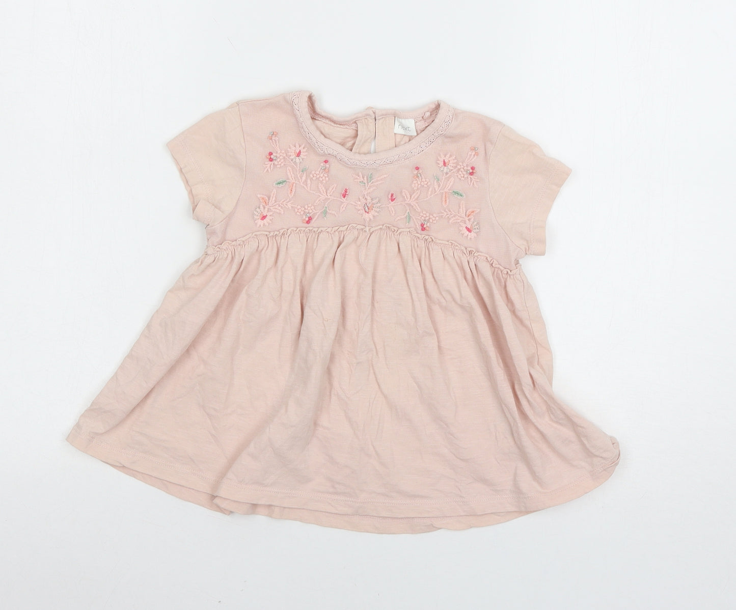 NEXT Girls Pink  Jersey Basic T-Shirt Size 5 Years
