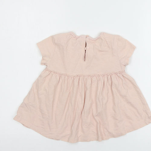 NEXT Girls Pink  Jersey Basic T-Shirt Size 5 Years